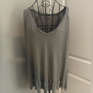 NWOT We The Free by Free People Waffle Knit V- Neck Top💕